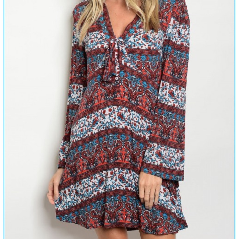 Boho stripped dress